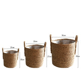 Rattan Storage Basket & Floor Plant Pot
