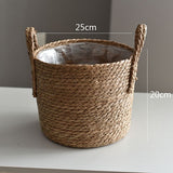 Rattan Storage Basket & Floor Plant Pot