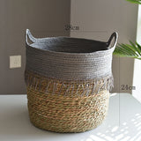Rattan Storage Basket & Floor Plant Pot