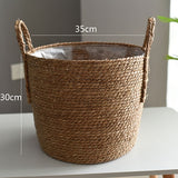 Rattan Storage Basket & Floor Plant Pot