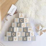 Wooden Alphabet Letters Block Set
