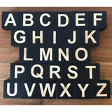 Wooden Alphabet Letters Block Set
