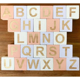 Wooden Alphabet Letters Block Set