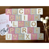 Wooden Alphabet Letters Block Set