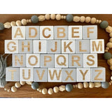 Wooden Alphabet Letters Block Set