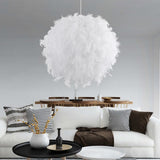 Feather Ceiling Hanging Lamp