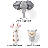 Felt Animal Head Wall Décor