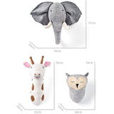 Felt Animal Head Wall Décor