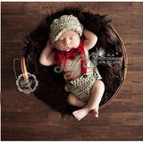 Knitted Newborn Suspender Pants