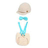 Knitted Newborn Suspender Pants