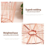 Rose Gold Metal Storage Basket - Cozy Nursery