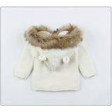 Fur Collar Cardigan