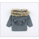 Fur Collar Cardigan