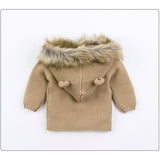 Fur Collar Cardigan