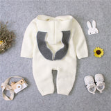 Knit Rabbit Ears Romper - Cozy Nursery