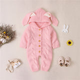 Knit Rabbit Ears Romper - Cozy Nursery