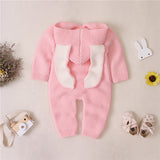 Knit Rabbit Ears Romper - Cozy Nursery