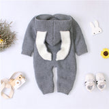 Knit Rabbit Ears Romper - Cozy Nursery