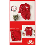 Knitted Button Deer Jumpsuit