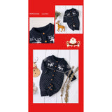 Knitted Button Deer Jumpsuit