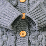 Knitted Pompom Baby Cardigan
