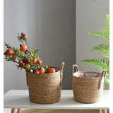 Rattan Storage Basket & Floor Plant Pot