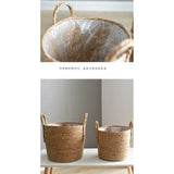 Rattan Storage Basket & Floor Plant Pot