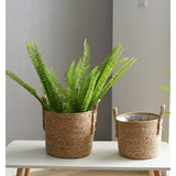 Rattan Storage Basket & Floor Plant Pot