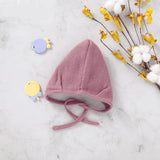 Knitted Cherry Pattern Bonnet