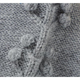 Knitted Cherry Pattern Bonnet