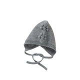 Knitted Cherry Pattern Bonnet