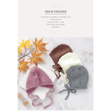 Knitted Cherry Pattern Bonnet