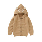 Knitted Deer Ear Cardigan