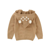 Knitted Deer Ear Cardigan