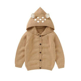 Knitted Deer Ear Cardigan