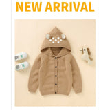 Knitted Deer Ear Cardigan