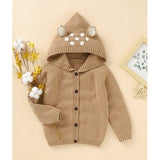 Knitted Deer Ear Cardigan