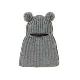 Full Face Pompom Hat