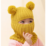 Full Face Pompom Hat