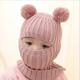 Full Face Pompom Hat