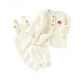 Knitted Cardigan Jumpsuit Set