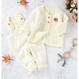 Knitted Cardigan Jumpsuit Set