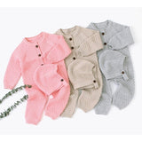 Knitted Romper with Bonnet