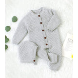 Knitted Romper with Bonnet