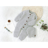 Knitted Romper with Bonnet