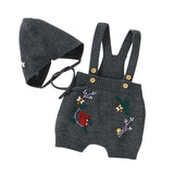 Knitted Jumpsuits with Bonnet