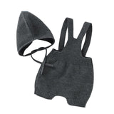 Knitted Jumpsuits with Bonnet