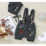 Knitted Jumpsuits with Bonnet