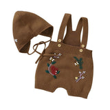 Knitted Jumpsuits with Bonnet