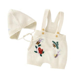 Knitted Jumpsuits with Bonnet